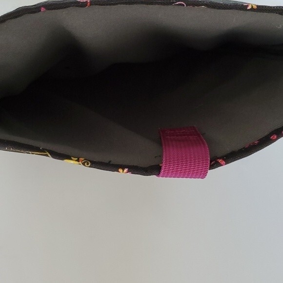 JANSPORT PADDED COMPUTER COVER/SLEEVE FLORAL BLACK PINK - Picture 3 of 4